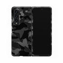 Night Black Camouflage - Samsung Galaxy Z Fold 3 ケース