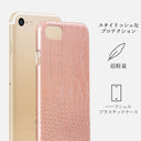 Pink Croco - iPhone SE (2022) ケース 2