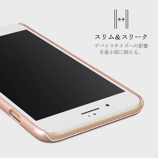 Pink Croco - iPhone SE (2022) ケース 4