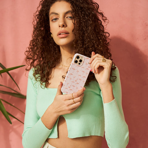 Nostalgic Pink - Flamingos Samsung Galaxy S8 ケース 10
