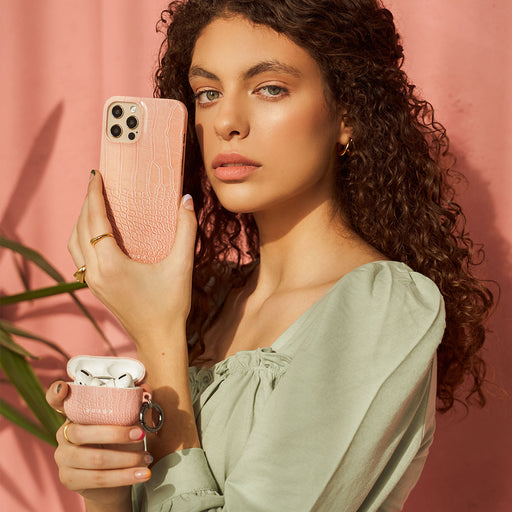 Pink Croco - OnePlus 9 ケース 6