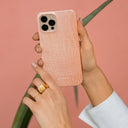 Pink Croco - OnePlus 9 ケース 7