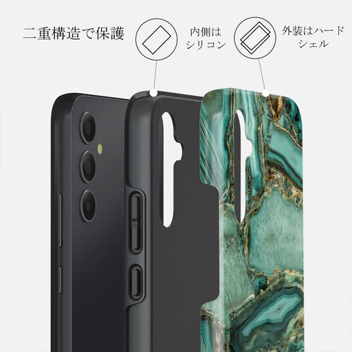 Ubud Jungle - Turquoise Samsung Galaxy A34 ケース 2