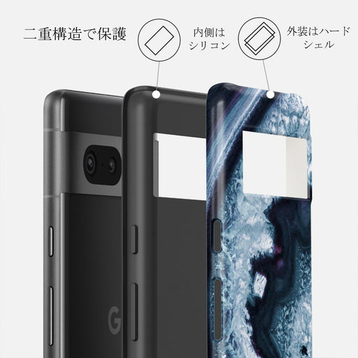 Frozen Lake - Gray Marble Google Pixel 7 ケース 2