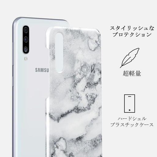 White Winter - Classy Marble Samsung Galaxy A50 ケース 2